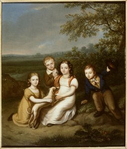 ニコラス・ファン・ホイケロムの子供たちの肖像（1761-1809） 作： Christiaan van Geelen